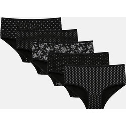 Donella Βαμβακερά Γυναικεία Slip Μαύρα Multipack 258121