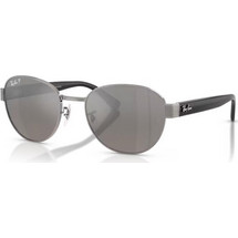 Ray-Ban RB3766CH 004/5J Ανδρικά Γυαλιά Ηλίου Στρογγυλά Κοκάλινα Μαύρα με Aσημί Φακό