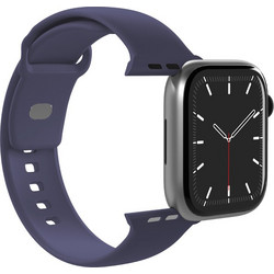 Puro Icon Elastic Λουράκι Σιλικόνης Dark Blue (Apple Watch 42 / 44 / 45mm)