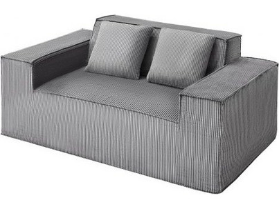 Vevor Διθέσιος Καναπές Γκρι 160x94x72cm CGBYSRSFYSS64X2A1001V0