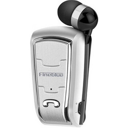 Fineblue FQ208 Ακουστικό Bluetooth In Ear Πέτου Silver