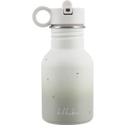 KikkaBoo Mini Flora Παιδικό Παγούρι Ανοξείδωτο BPA Free με Καλαμάκι Μπεζ 350ml