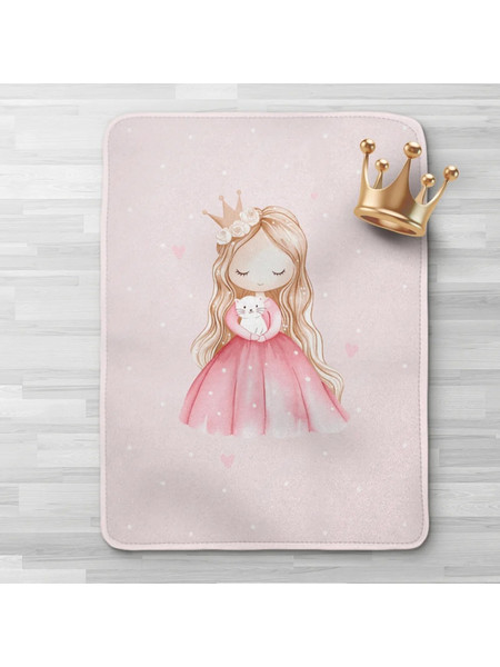 Borea Little Queen Κουβέρτα Κούνιας Βελουτέ 110x140 Ροζ