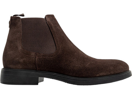 Boss Shoes Ανδρικά Chelsea Μποτάκια Suede Καφέ C7861BRW