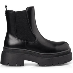 Envie Shoes Γυναικεία Μποτάκια Chelsea Δερμάτινα Μαύρα με Χοντρό Χαμηλό Τακούνι E12-22153-34