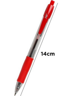 MP Στυλό Διαρκείας 1mm Κόκκινο PE140R-S