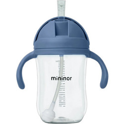 Mininor Εκπαιδευτικό Ποτηράκι με Καλαμάκι Blue Whale 330ml