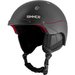 Sinner Titan Κράνος Σκι & Snowboard Μαύρο Κόκκινο