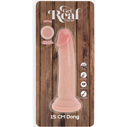 ToyJoy Get Real Deluxe Ρεαλιστικό Dildo με Βεντούζα & Όρχεις 15cm Flesh D-244859