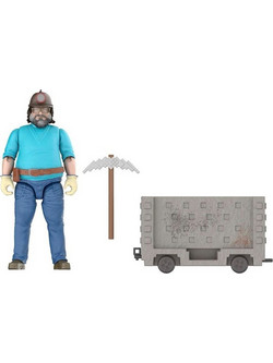 Mattel Minecraft Movie Steve & Minecart