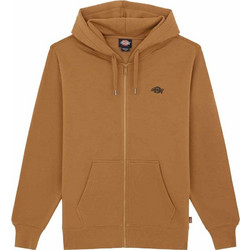 Dickies Ανδρική Ζακέτα Φούτερ με Κουκούλα και Φερμουάρ Καφέ DK0A4YQA0BD