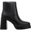 Envie Shoes Γυναικεία Μποτάκια Αστραγάλου Δερμάτινα Μαύρα με Χοντρό Πολύ Ψηλό Τακούνι E45-22430