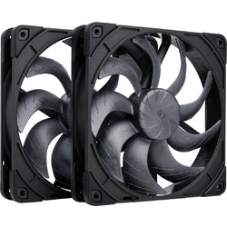 Noctua NF-A14x25 G2 Sx2 PP Chromax Case Fan 140mm με Σύνδεση 4-Pin PWM 2τμχ Black