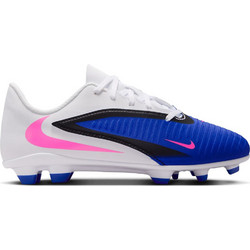 Nike Phantom 6 Low FG/MG HM9202-446 Παιδικά Ποδοσφαιρικά Παπούτσια με Τάπες Λευκά Μπλε