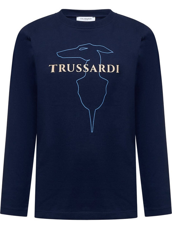 Trussardi Παιδικό T-Shirt Μακρυμάνικο Navy Μπλε TBA25015TS-14