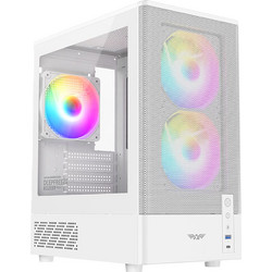 Armaggeddon Deepfreeze Duplex 2 Type-C White Gaming Mini Tower Κουτί Υπολογιστή RGB με Πλαϊνό Παράθυρο
