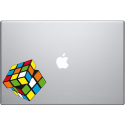 Κύβος του Rubik Πολύχρωμο Αυτοκόλλητο για Laptop
