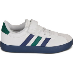 Adidas VL Court 3.0 Παιδικά Sneakers Λευκά Navy Μπλε Πράσινα IH3957