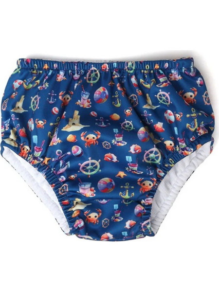 Kiokids Αντηλιακό UV Βρεφικό Μαγιό Πάνα Σλιπ για Αγόρι Navy Μπλε 574