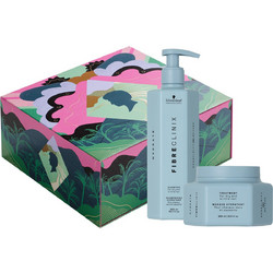 Schwarzkopf Fibre Clinix Hydrate Christmas Σετ Περιποίησης Μαλλιών Μάσκα 250ml + Σαμπουάν 300ml
