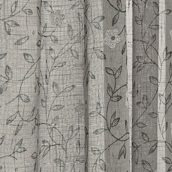 WhiteEgg Κουρτίνα Floral με Τρέσα 270x280 K0218-4
