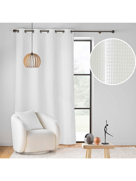 Spitishop Κουρτίνα Βελουτέ με Τρουκς 140x260 Swing 1612770 Blanc