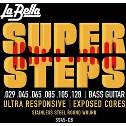 La Bella SS45-CB Σετ 6 Χορδές Ηλεκτρικού Μπάσου Stainless Steel 29-128" Medium Tension