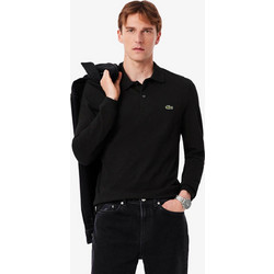 Lacoste Ανδρική Μπλούζα Polo Μακρυμάνικη Μαύρη 3PH4013