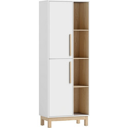 HOMCOM Βιβλιοθήκη 62.5x35x176cm 836-656V90WT