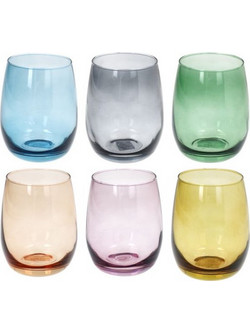 Tognana Σετ Ποτήρια Νερού Γυάλινα Tulip 400ml 6τμχ N3585D7M293