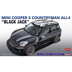 Hasegawa ini Cooper Countryman ALL4 Black Jack Συναρμολογούμενο Πλαστικό Μοντέλο Αυτοκίνητου 1:24