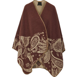 Funky Buddha Γυναικεία Ζακέτα Πόντσο Μακριά Καφέ FBL012-132-10
