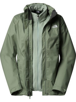The North Face Evolve II Triclimate Γυναικείο Μπουφάν Χειμωνιάτικο Softshell Μακρύ Αδιάβροχο Αντιανεμικό Πράσινο NF0A8E02-D0I