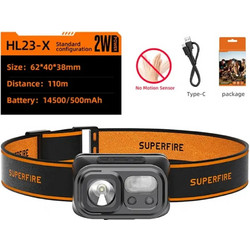Superfire HL23-X HL23-X Επαναφορτιζόμενος Φακός Κεφαλής IP44 116lm