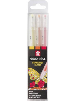 Royal Talens Sakura Gelly Roll Stardust Happy Σετ Στυλό Gel Πολύχρωμο με Glitter 3τμχ POXPGBSTA3D