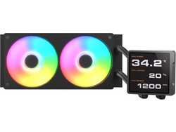 Cougar Poseidon Vistek Pro 240 Black Υδρόψυξη CPU 120mm ARGB για Socket 1200 / 1366 / 1700 / 1851 / AM2 / AM2+ / AM3 / AM3+ / AM4 / AM5 / FM1 / FM2 / FM2+ / 115x