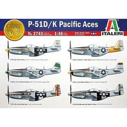 Italeri P-51 D/K Pacific Aces Συναρμολογούμενο Πλαστικό Μοντέλο Αεροπλάνου 1:48