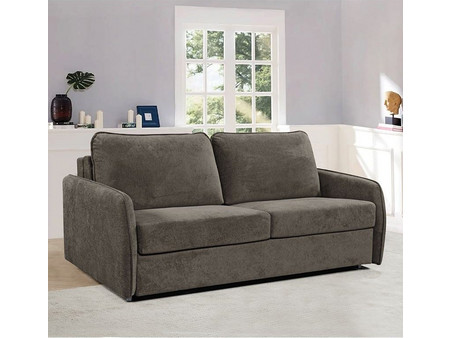 Woodwell Lester Τριθέσιος Καναπές Κρεβάτι Καφέ 180x98x89cm Ε9940,2