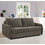 Woodwell Lester Τριθέσιος Καναπές Κρεβάτι Καφέ 180x98x89cm Ε9940,2