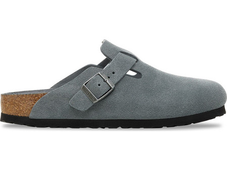 Birkenstock Leather Boston SFB REGULAR SEASONAL Shoes Grey 1030870-BAGRTOFB
