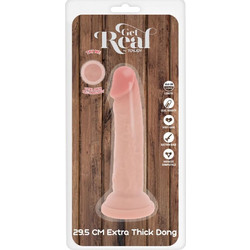ToyJoy Get Real Deluxe Thick Ρεαλιστικό Dildo με Βεντούζα 29.5cm Flesh