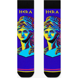 NODO Hera The Greek Goddess Βαμβακερές Γυναικείες Κάλτσες Μπλε με Σχέδια S16356