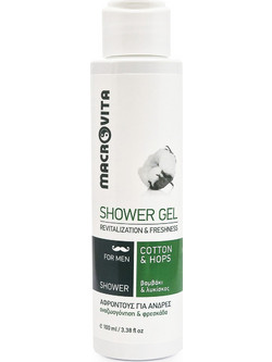 Macrovita Cotton & Hops Ανδρικό Αφρόλουτρο σε Gel 100ml