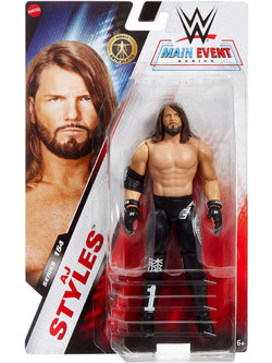 Mattel WWE Main Event Series 154 AJ Styles Φιγούρα Δράσης για 6+ Ετών