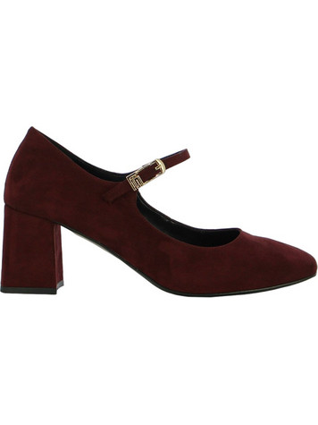 Guy Laroche Γόβες Suede με Χοντρό Χαμηλό Τακούνι & Μπαρέτα Μπορντό GL5140000320
