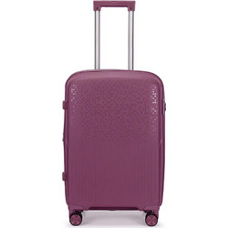 Amber AM1017 Βαλίτσα Καμπίνας 55x38x20cm με 4 Ρόδες Μωβ