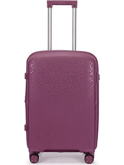 Amber AM1017 Βαλίτσα Καμπίνας 55x38x20cm με 4 Ρόδες Μωβ