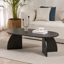 Megapap Melina Τραπεζάκι Σαλονιού Οβάλ Ξύλινο Μ120xΠ60xΥ40cm GP052-0242,4