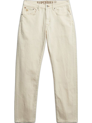 Superdry Ανδρικό Τζιν Παντελόνι Slim Εφαρμογή Μπεζ M7010887A-F38
