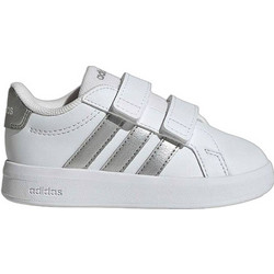 Adidas Grand Court 3.0 Παιδικά Sneakers Λευκά Ασημί JP9373